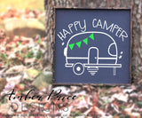 Happy camper svg png dxf vintage camper clipart