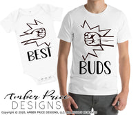 Best buds SVG, Fist bump svg, matching father son svg, best friends svg, png, dxf, cricut cut files, cool bff svgs
