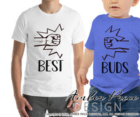 Best buds SVG, Fist bump svg, matching father son svg, best friends svg, png, dxf, cricut cut files, cool bff svgs
