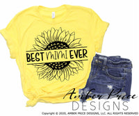 Best Mimi Ever sunflower SVG PNG DXF design