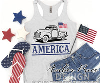 4th of July SVG Vintage Farm Truck SVG