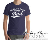 World's best Dad SVG Baseball style lettering SVG father's day SVG PNG DXF
