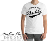 World's best Daddy SVG Baseball style lettering SVG father's day SVG PNG DXF