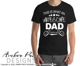 This is what an awesome Dad looks like SVG, PNG, DXF, Father's Day SVGs, Thumbs up SVG, Pregnancy Reveal to Dad SVG