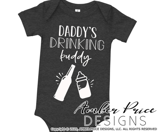 Daddy's drinking buddy svg png dxf