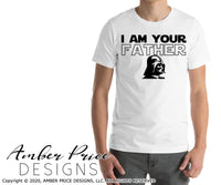 I am your father SVG, Make your own funny Star wars Dad shirt for father's day gift for him with my unique Darth Vader Star Wars SVG cut file vector for cricut or silhouette cameo project files. DXF & PNG sublimation file included Cricut SVG Files for Cricut Project Ideas SVG Bundles Design Bundles | Amber Price Design