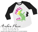 Third birthday svg birthday girl svg Three Rex SVG png design cut file cute little girl dinosaur birthday girl cricut silhouette t-rex shirt