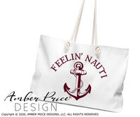 Feelin' Nauti SVG PNG DXF Boating lake design
