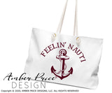 Feelin' Nauti SVG PNG DXF Boating lake design