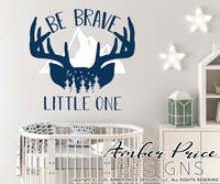 Be Brave little one SVG, Nursery Decor SVG cut file for cricut, silhouette, Cute Adventure Nursery SVG, Baby boy onesie SVG, Kids Hunting SVG. Boy's Hunting SVG, Boys Nursery SVG, Gender Neutral Vector. DXF and PNG included. Cricut SVG Silhouette SVG Files for Cricut, Cricut Projects Cricut Project Ideas Simply Crafty SVG Bundles Design Bundles, Vectors | Amber Price Design