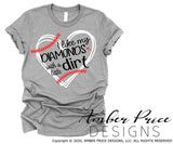 I like my diamonds with a little dirt SVG PNG DXF Baseball shirt design