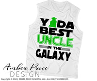 Yoda best uncle in the galaxy SVG, Make your own Star wars uncle shirt for your uncle's father's day gift with my unique Star Wars SVG cut file vector for cricut and silhouette cameo files. DXF and PNG sublimation file included. Cricut SVG Files for Cricut Project Ideas SVG Bundles Design Bundles | Amber Price Design