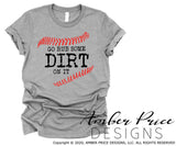 Go rub some dirt on it SVG, Baseball SVG, Baseball PNG, DXF, Softball svg, Softball mom svg, Ball field shirt SVG, Baseball season SVG for cricut cut file vector, svg, distressed baseball clipart vector files home decor. Free SVGs for Silhouette SVG Files for Cricut Project Ideas Design Bundles | Amber Price Design | amberpricedesign.com
