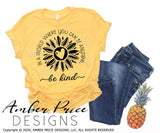 In a world where you can be anything be Kind SVG kindness rainbow nursery decor design Cricut silhouette cameo cut file, SVG, PNG, DXF, Kindness SVG