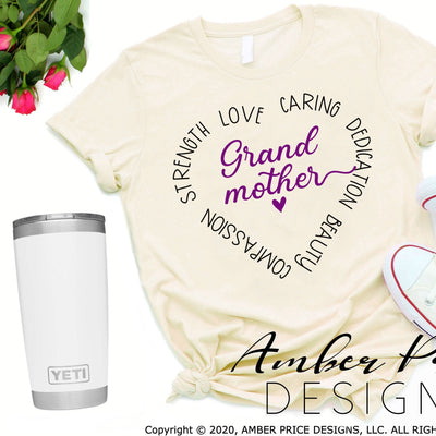 Grandmother typography svg png dxf