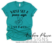 Most see a peace sign I see 5-6 cm svg png dxf