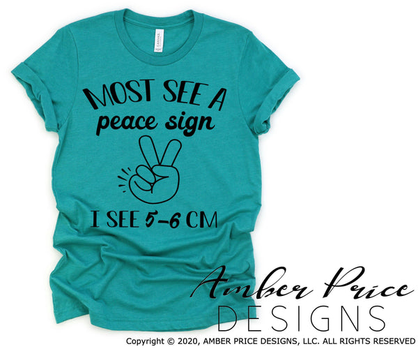 Most see a peace sign I see 5-6 cm svg png dxf