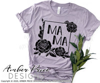Mama SVG Floral Frame SVG PNG DXF