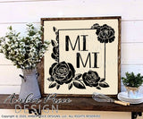 Mimi Floral Frame SVG PNG DXF design