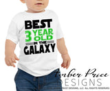 Best 3 year old in the galaxy SVG, Make your own Star wars birthday shirt for your 3rd birthday with my unique Star Wars Birthday SVG cut file vector for cricut and silhouette cameo files. DXF and PNG sublimation file included. Cricut SVG Files for Cricut Project Ideas SVG Bundles Design Bundles | Amber Price Design