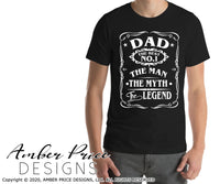 Dad the man the myth the legend SVG, PNG, DXF, Father's Day cut files for cricut