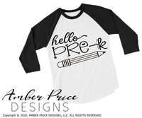 hello pre-k svg png dxf
