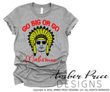 Go big or go Mahomes SVG, Indian Headdress SVG, Kansas City Chiefs SVG, Kansas City SVG, Chiefs Football SVG, KC SVG Chiefs kingdom svg file DIY Football shirt SVG, Mahomes SVG, Cricut SVG Silhouette SVG files for Cricut Projects Cricut Project Ideas Simply Crafty SVG Bundles Design Bundles Vector | Amber Price Design