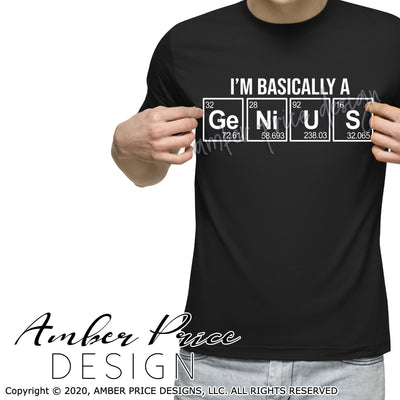 I'm basically a Genius periodical table SVG PNG DXF