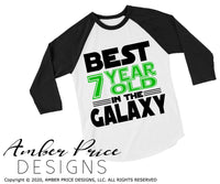 Best 7 year old in the galaxy SVG, Make your own Star wars birthday shirt for your 7th birthday with my unique Star Wars Birthday SVG cut file vector for cricut and silhouette cameo files. DXF and PNG sublimation file included. Cricut SVG Files for Cricut Project Ideas SVG Bundles Design Bundles | Amber Price Design