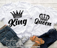 King Queen SVG PNG DXF