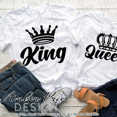 King Queen SVG PNG DXF