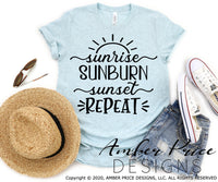 sunrise sunburn sunset repeat svg png dxf