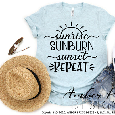 sunrise sunburn sunset repeat svg png dxf