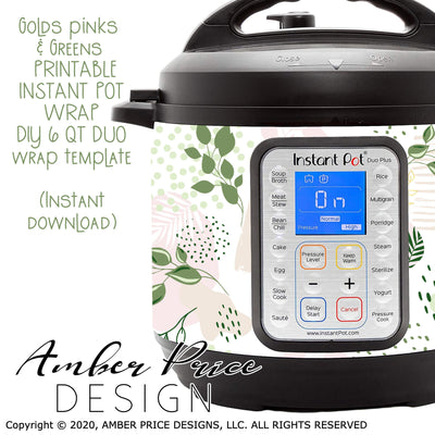 Printable instant pot wrap