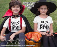 He's my boo she's my boo SVG PNG DXF