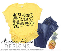 Teacher SVG, My students are on point SVG files, Teacher cactus SVG, Cute DIY teaching Shirt, DIY Gift SVGs. Back to School, Christmas Gift SVG for Cricut SVG Silhouette SVG SVG Files for Cricut, Cricut Projects Cricut Project Ideas Simply Crafty SVG Bundles for Cricut, SVG Design Bundles, Vectors | Amber Price Design