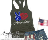 Peace Love America SVG, Patriotic svg, 4th of july svg, png, dxf, america svg, usa svg