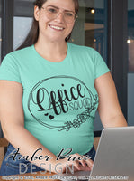 Office squad SVG secretary SVG receptionist svg floral wreath First day of school svg teacher design cut file Cricut silhouette dxf png