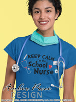 Keep calm I'm the school nurse PNG sublimation printable art