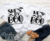 He's my boo she's my boo SVG PNG DXF
