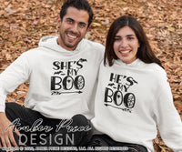 He's my boo she's my boo SVG PNG DXF