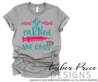 eaRNed not given nurse SVG PNG DXF