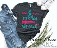 eaRNed not given nurse SVG PNG DXF