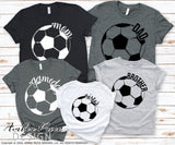 matching soccer family shirt svg bundle svg png dxf