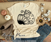 Sunflower Pumpkin SVG, Pumpkin Patch SVG, swirly pumpkin clipart Fall SVG, DIY women's Fall t-shirt SVG, October SVG cut file for cricut, silhouette DXF & PNG also. Cute Unique sublimation file. Cricut SVG Silhouette Files for Cricut Project Ideas, Simply Crafty SVG Bundles Design Bundles, Vectors | Amber Price Design