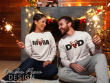 Matching Christmas Shirt SVGs, Mom & Dad Christmas Pregnancy Reveal Shirt SVGs, Christmas Pajamas cut file for cricut, silhouette winter Home Decor SVG. DXF & PNG included. Cute and Unique sublimation file. Silhouette Files for Cricut Project Ideas Simply Crafty SVG Bundles Design Bundles, Vectors | Amber Price Design