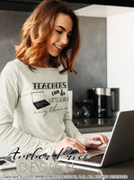 Zoom teacher svg Teachers can do virtually anything SVG distance learning shirt design cut file DIY teacher gift Cricut Silhouette dxf png
