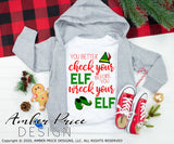 Check your elf before you wreck your elf SVG, kid's Christmas SVG, buddy the elf svg design silhouette Winter SVG, winter Home Decor SVG. DXF and PNG version also included. Cute and Unique sublimation file. Silhouette Files for Cricut Project Ideas Simply Crafty SVG Bundles Design Bundles, Vectors | Amber Price Design