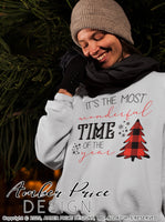 It's the most wonderful time of the year SVG Christmas SVG, Winter svg, buffalo check Christmas trees christmas ornament SVGs winter shirt craft, DIY Cricut and silhouette projects vector files, for home decor. SVG Silhouette SVG SVG Files for Cricut Project Ideas Simply Crafty SVG Bundles Vector | Amber Price Design 