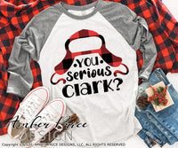 You serious Clark? SVG, buffalo check Christmas SVG shirt DIY cut file for cricut, silhouette, festive Christmas vacation svg DIY winter SVG DXF PNG version also included. Cute and Unique sublimation file. Silhouette Files for Cricut Project Ideas Simply Crafty SVG Bundles Design Bundles Vector | Amber Price Design